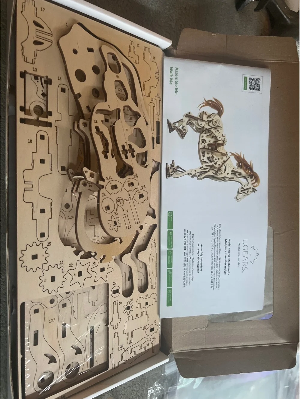 UGEARS Mechanical Model Kit - Horse Wooden 3D Puzzle